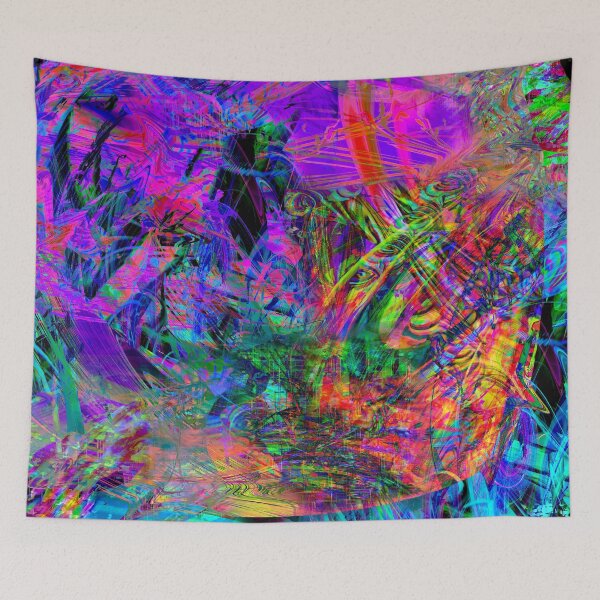 Item preview, Ecstasy Tweak (abstract, psychedelic, vibrant) designed and sold by Discordant Dreams Art.
