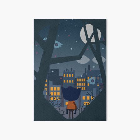 Vista previa del artículo con la obra «Noche en el bosque», diseñado y vendido por Shasaur.