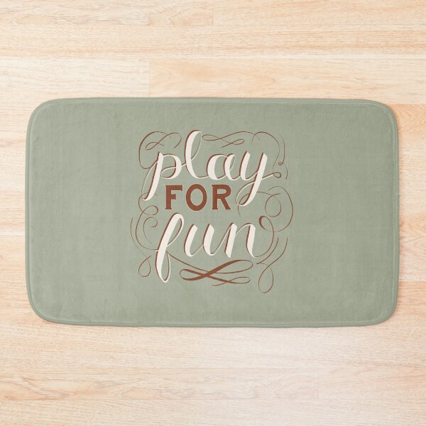 Item preview, Play For Fun | Green Neutral Hand Lettering designed and sold by Sarahelena Barrios.