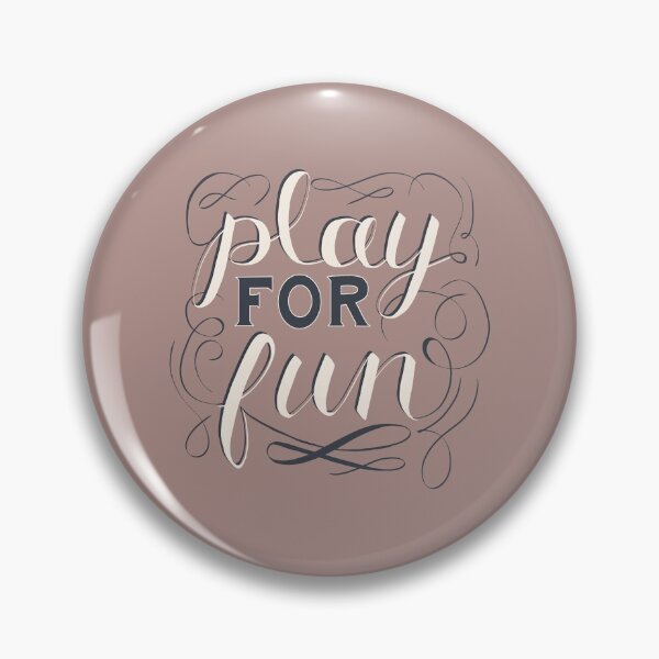 Item preview, Play For Fun | Blue Neutral Hand Lettering designed and sold by Sarahelena Barrios.