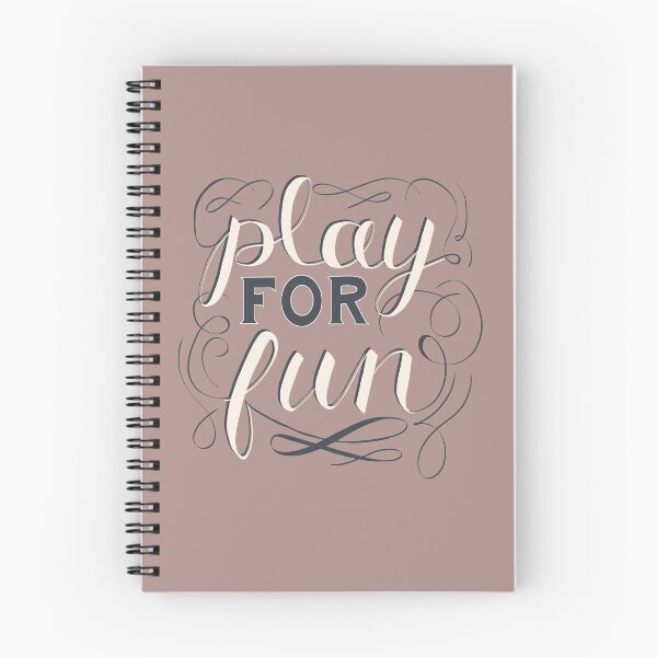 Item preview, Play For Fun | Blue Neutral Hand Lettering designed and sold by Sarahelena Barrios.
