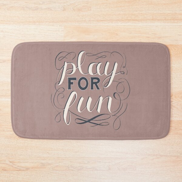 Item preview, Play For Fun | Blue Neutral Hand Lettering designed and sold by Sarahelena Barrios.