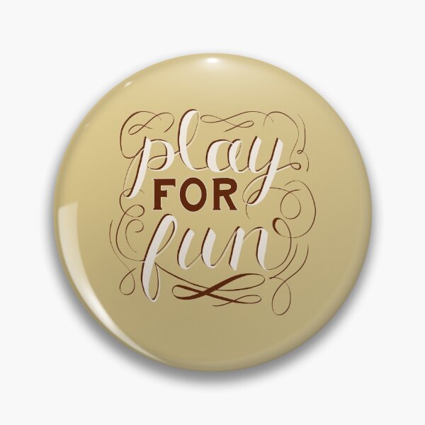 Item preview, Copy of Play For Fun | Yellow Neutral Hand Lettering designed and sold by Sarahelena Barrios.