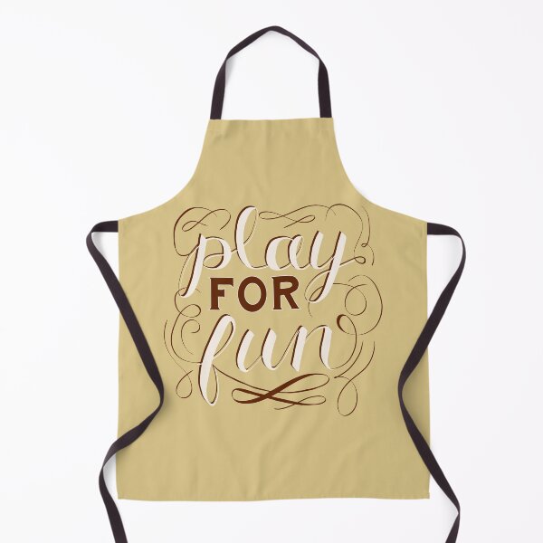Item preview, Copy of Play For Fun | Yellow Neutral Hand Lettering designed and sold by Sarahelena Barrios.