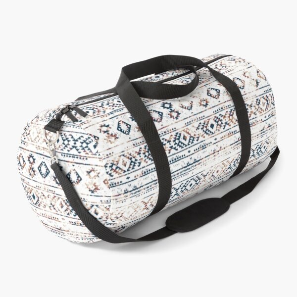Geometric kilim ikat patern aztec Duffle Bag