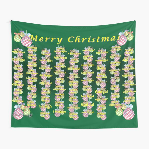 "Merry Christmas" Tapestry for Sale by JMcCombie Redbubble