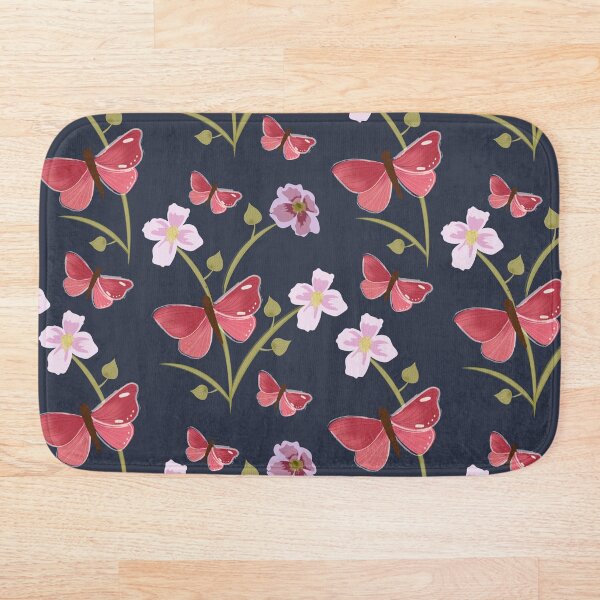 Item preview, Mariposas y flores en azul designed and sold by smileykty.