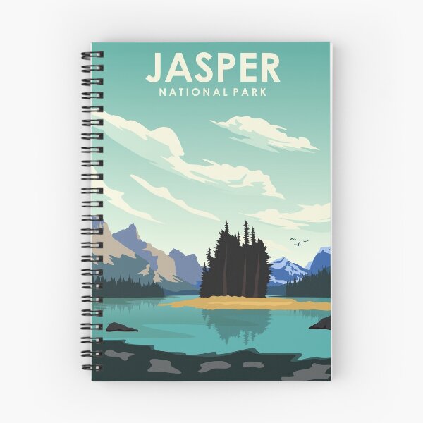 Item preview, Jasper National Park Vintage Minimal Retro Travel Poster designed and sold by Stadify.