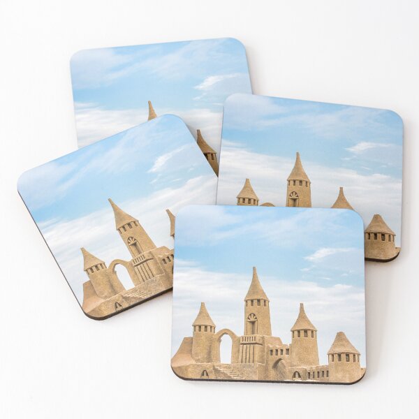 Item preview, Sandcastle during a sunny day with blue sky background. Concept for summer, vacation, relax and fun. designed and sold by Paolo Modena Photography - Fine Italian Art.
