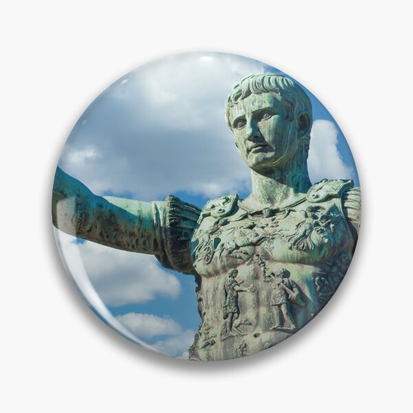 Item preview, The roman emperor Gaius Julius Caesar statue in Rome, Italy. Concept for authority, domination, leadership and guidance. designed and sold by Paolo Modena Photography    -   Fine Italian Art.