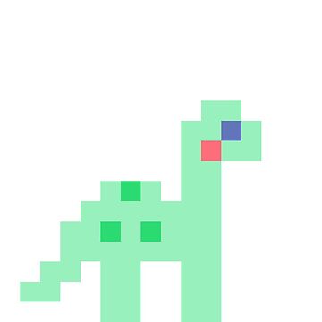 tiny pixel dinosaur Hardcover Journal for Sale by sezalilly