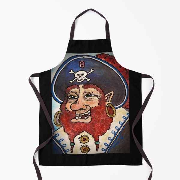 Item preview, JIGGS The Fiendly Pirate, Plunder, Robber, Red Beard, Skull and Crossbones designed and sold by artenvironments.