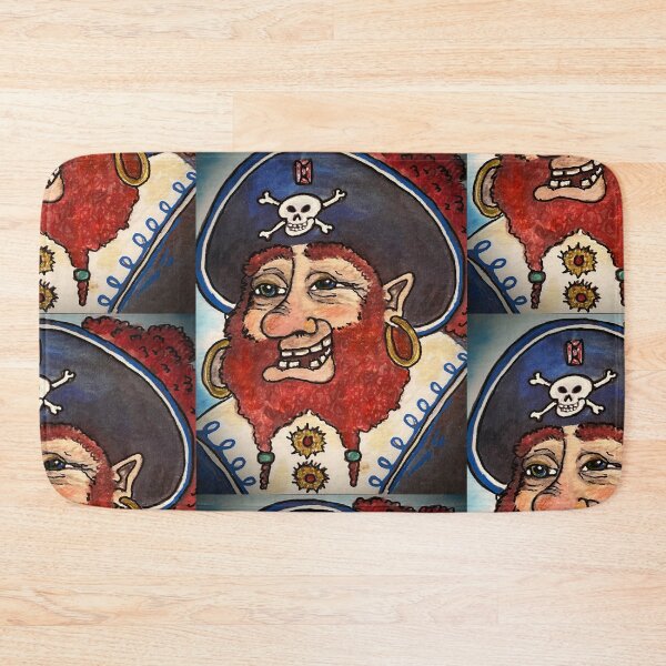 Item preview, JIGGS The Fiendly Pirate, Plunder, Robber, Red Beard, Skull and Crossbones designed and sold by artenvironments.