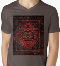 Persian carpet look in rose V-Neck T-Shirt
