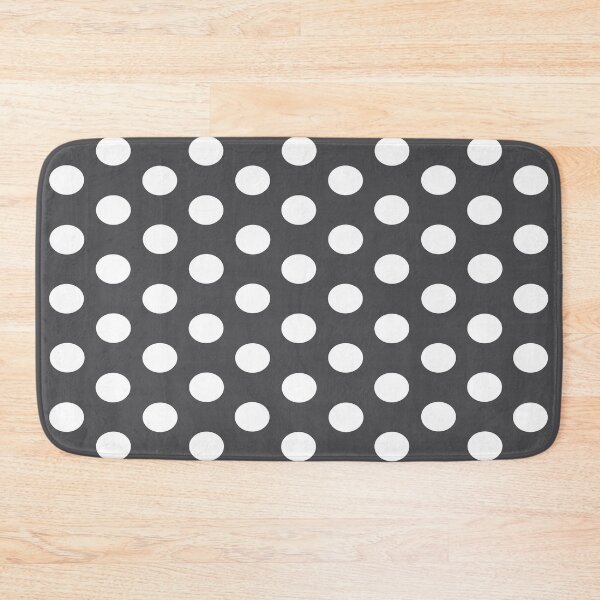 Item preview, Medium WHITE and CHARCOAL GREY POLKA DOTS designed and sold by RachelMacht.