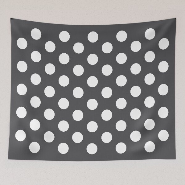 Item preview, Medium WHITE and CHARCOAL GREY POLKA DOTS designed and sold by RachelMacht.