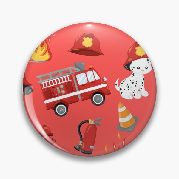 Item preview, Fire Fire Truck Future Firefighter Kids Firefighter Pattern designed and sold by maniac3000.