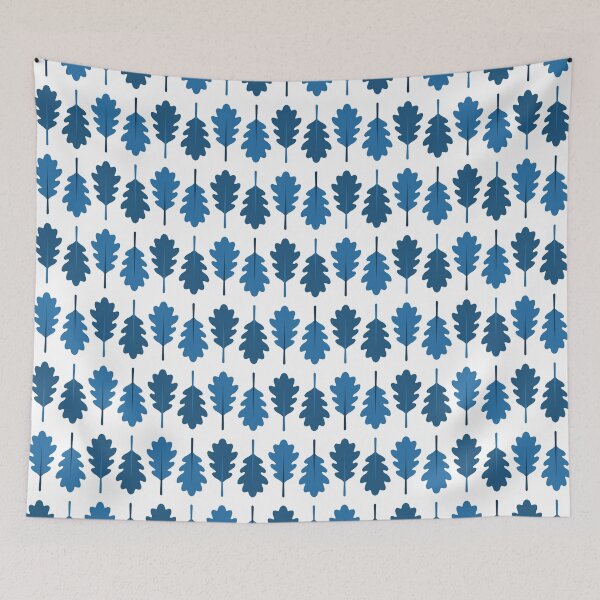 Item preview, Oak Leaves Pattern (Blue) designed and sold by John Uttley.