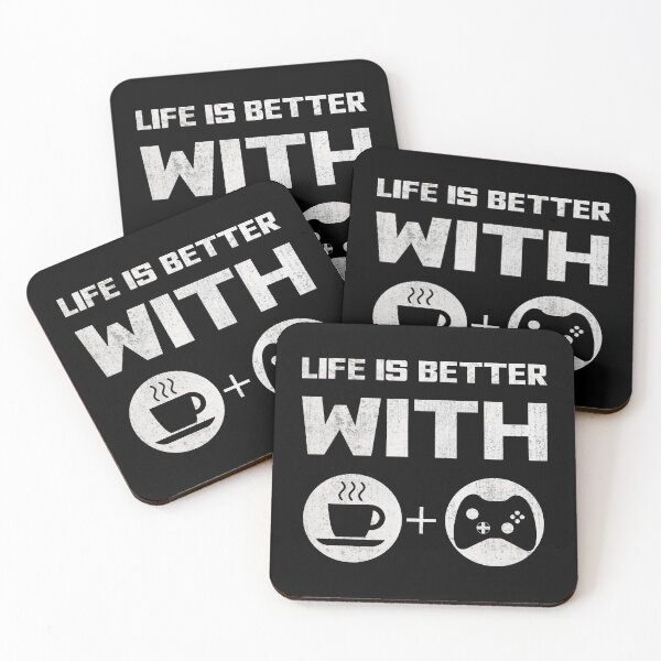 Item preview, life is better with coffee and gaming designed and sold by GoranDesign.