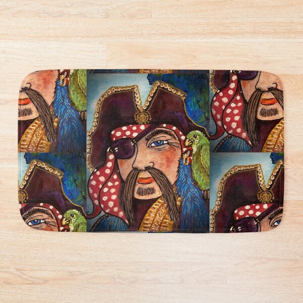 Item preview, SCURVY The Handsome Pirate, Parrot, Ship Mate, Plunder, Buccaneer,Eye Patch, Robber, Criminal designed and sold by artenvironments.