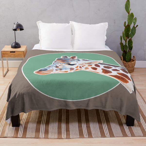 Item preview, Amazing Animals: Adorable Giraffe on Green Circle designed and sold by GraffitiSoup.