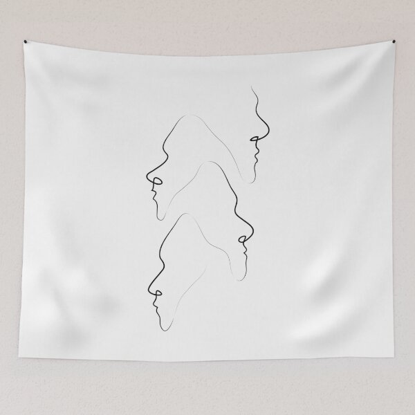 Item preview, People Talk One Line Art | One Line Artist | Minimal Art | One Line Art | Minimalist designed and sold by One-Line-Artist.