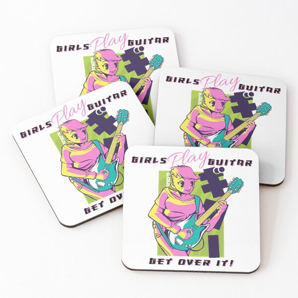 Item preview, GIRLS PLAY GUITAR, GET OVER IT! designed and sold by Britt's Addiction.