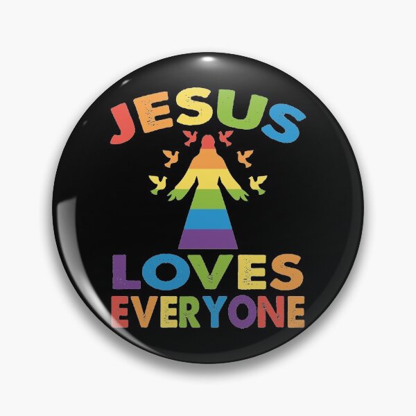 Item preview, Jesus Loves Everyone Gay LGBT designed and sold by CustUmmMerch.