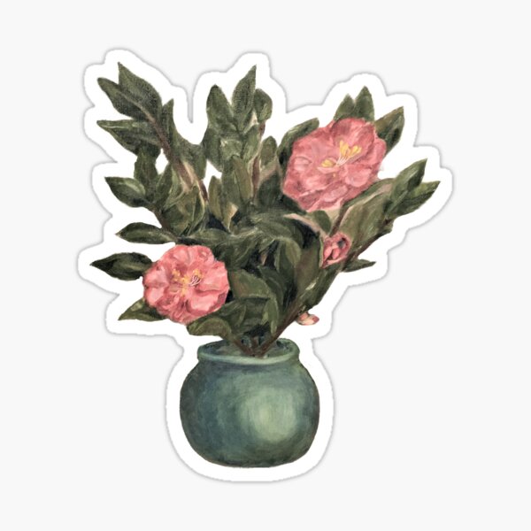 Camellia Still Life Sticker