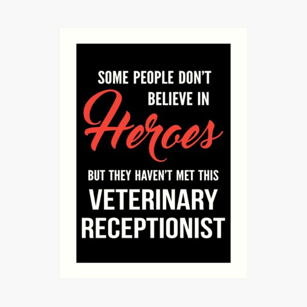 Veterinary Receptionist Art Print