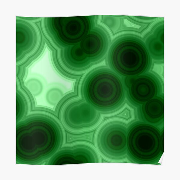 Malachite cut pattern Poster