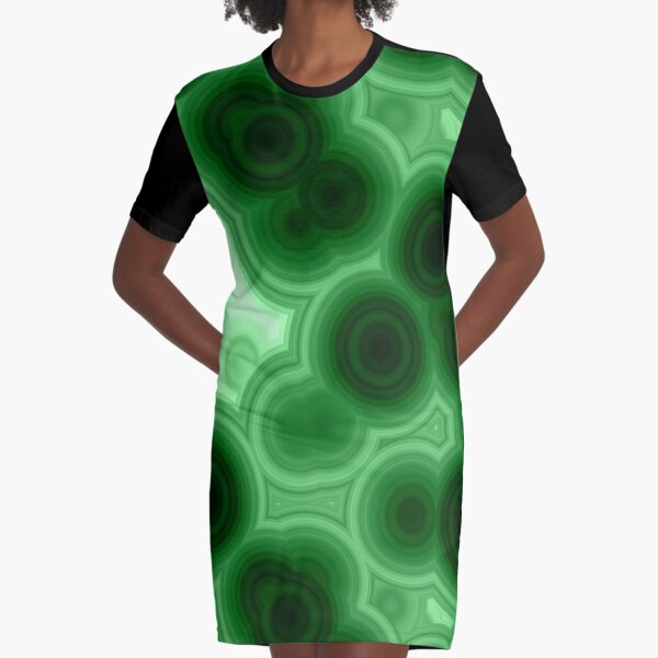 Malachite cut pattern Graphic T-Shirt Dress