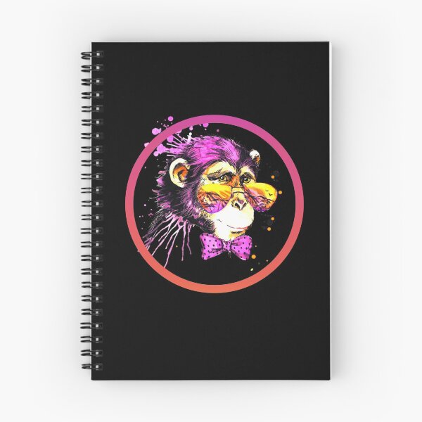 Item preview, Funny cute chimp monkey with glasses watercolor designed and sold by MegDeRoyale.