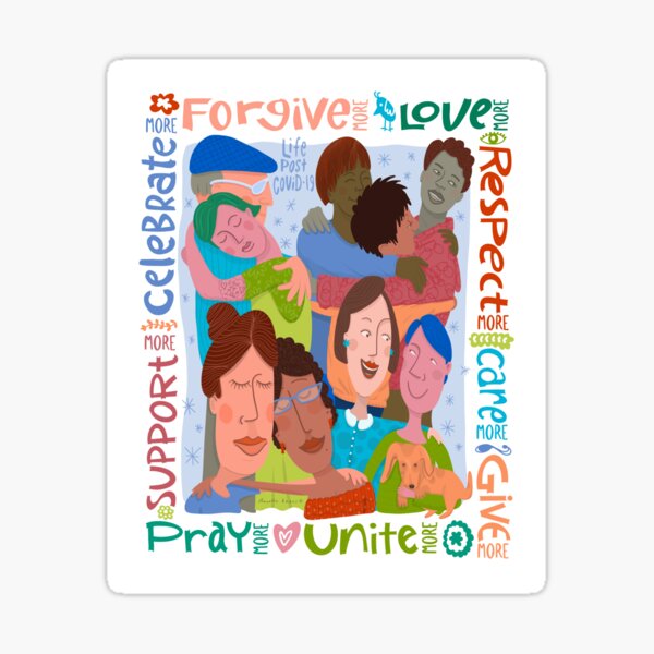 Life Post Covid-19 Sticker