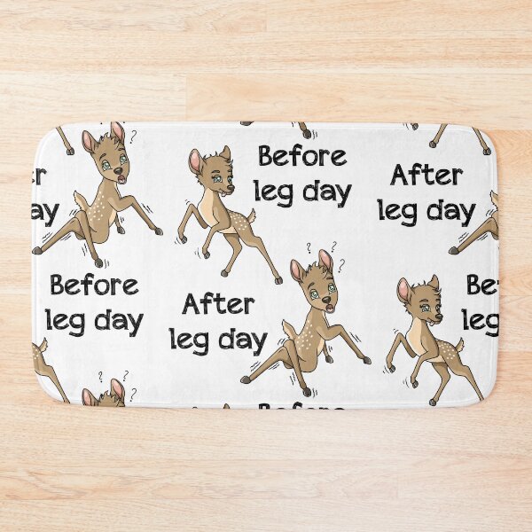 Item preview, Leg workout cute fawn funny cartoon designed and sold by ARTemyzz.