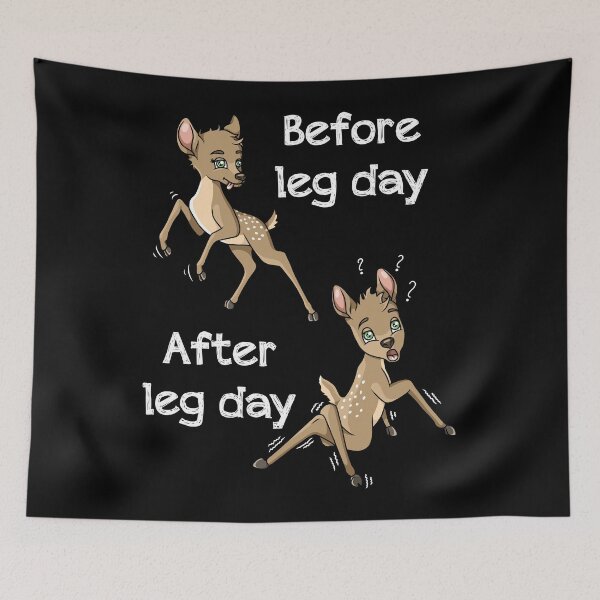 Item preview, Leg day fitness training amusing fawn designed and sold by ARTemyzz.