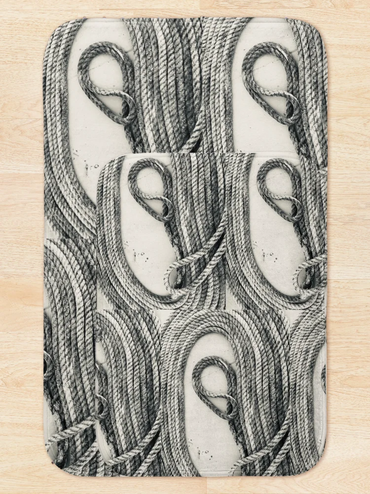 Thumbnail 5 of 6, Bath Mat, Let Me Rope You In designed and sold by MyMagicBooks.