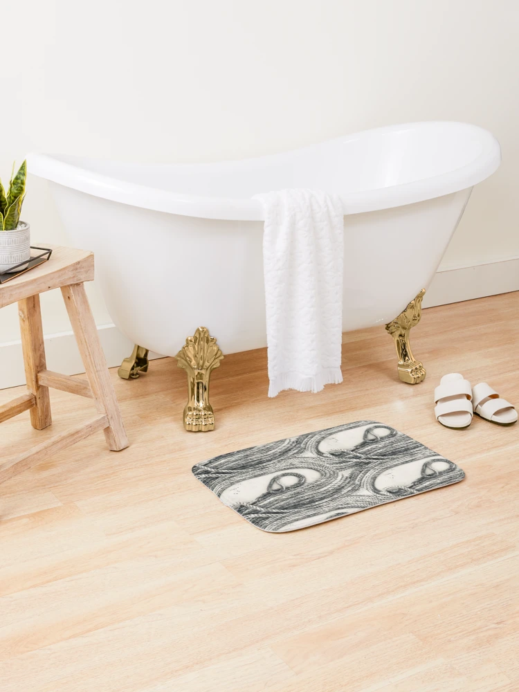 Thumbnail 2 of 6, Bath Mat, Let Me Rope You In designed and sold by MyMagicBooks.