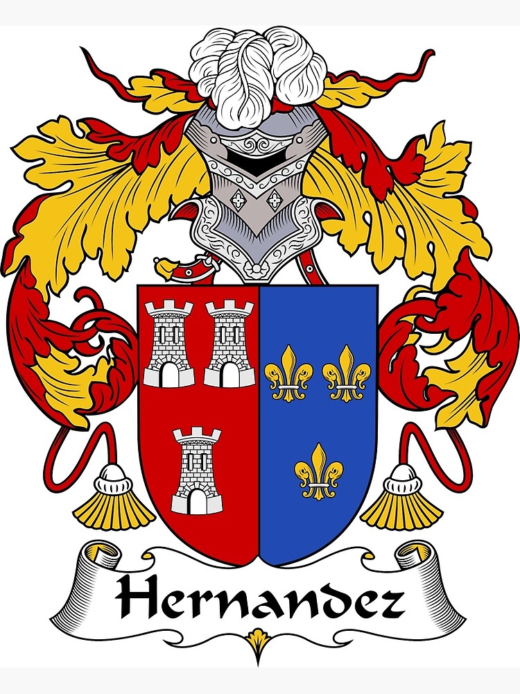 hernandez-coat-of-arms-family-crest-metal-print-for-sale-by