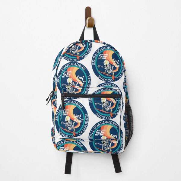 Item preview, Ilustration cool skull with surfboard and circle with text skull riders. california surf designed and sold by kamui7mx.