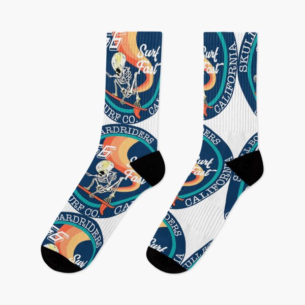 Item preview, Ilustration cool skull with surfboard and circle with text skull riders. california surf designed and sold by kamui7mx.