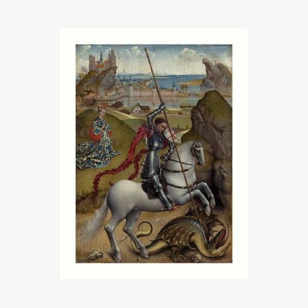 "Saint George and the Dragon" Art Print