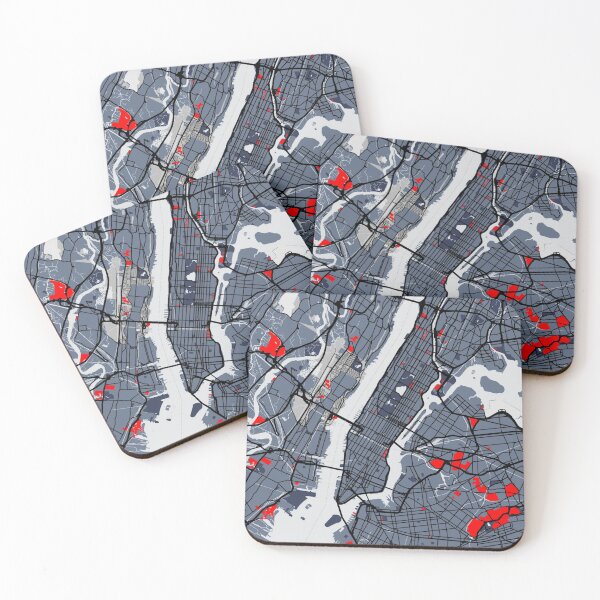 Item preview, New York City Map designed and sold by CitiesonWalls.