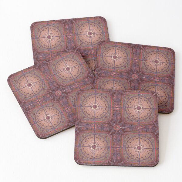 Item preview, Estampado de bloques de flores en rojo designed and sold by Peter Goossens.