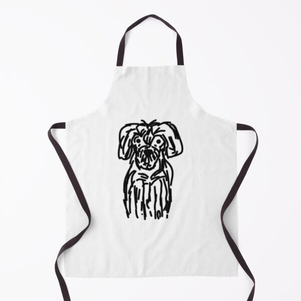 Aperçu de l'œuvre Dessin au trait de chien débraillé créée et vendue par LockedInJoy.
