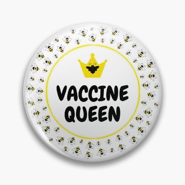 Item preview, Vaccine Queen, Queen Bee, Yellow and Black designed and sold by SurbDesigns.