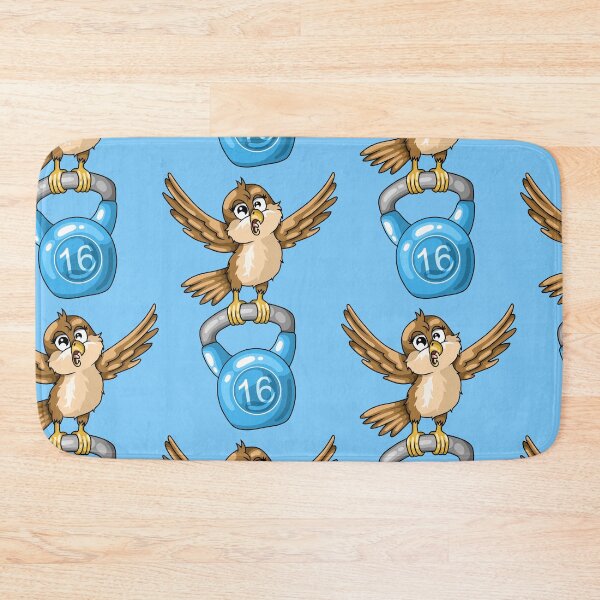 Item preview, Funny sparrow with kettlebell fitness designed and sold by ARTemyzz.