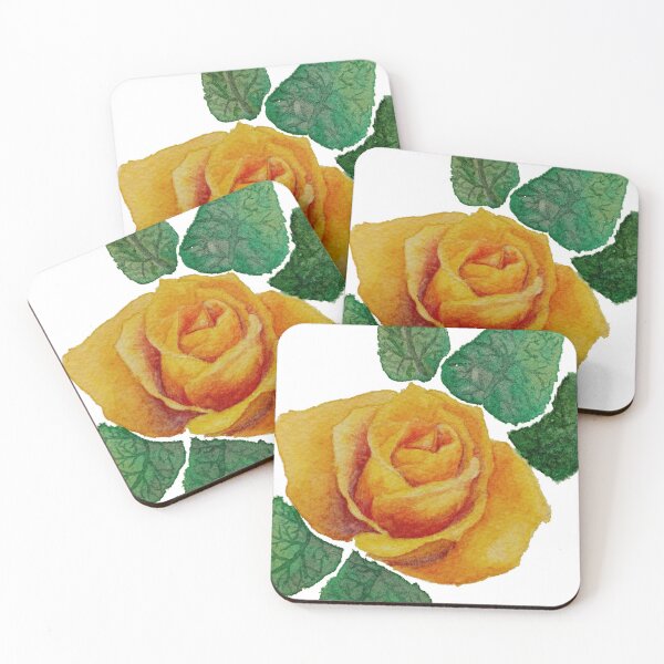 Item preview, Orange rose in watercolor designed and sold by Odile frament.