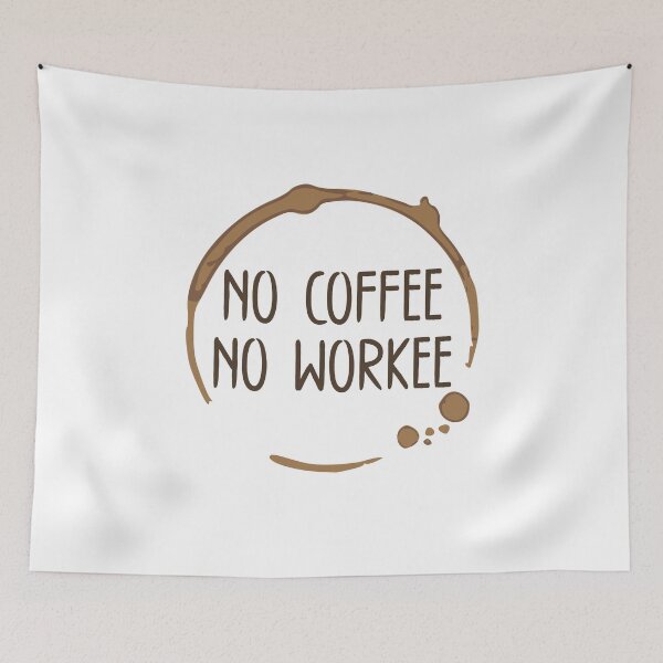 Item preview, No Coffee No Workee - Coffee Ring designed and sold by LongTunnel.