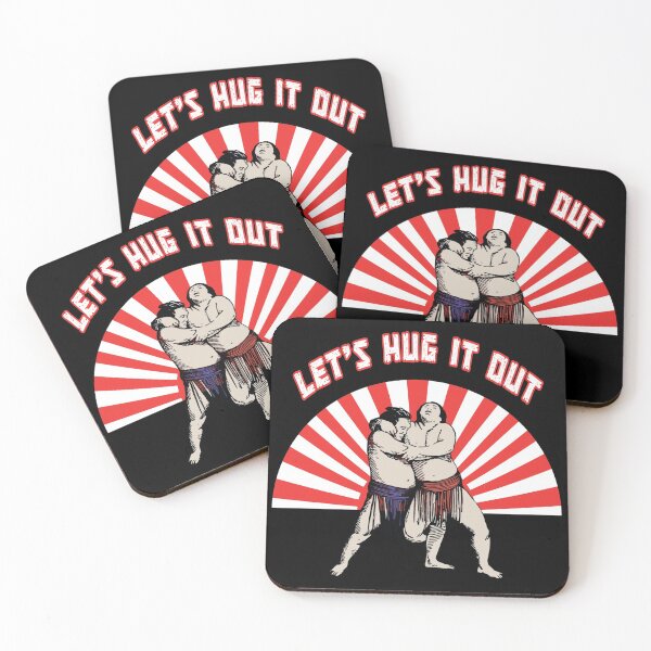 Item preview, Let's hug it out  - funny sumo wrestling  designed and sold by SidTastic .